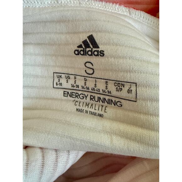 Adidas Women’s S White Orange Climalite Pullover Sweatshirt Running Top Gym - Picture 2 of 10